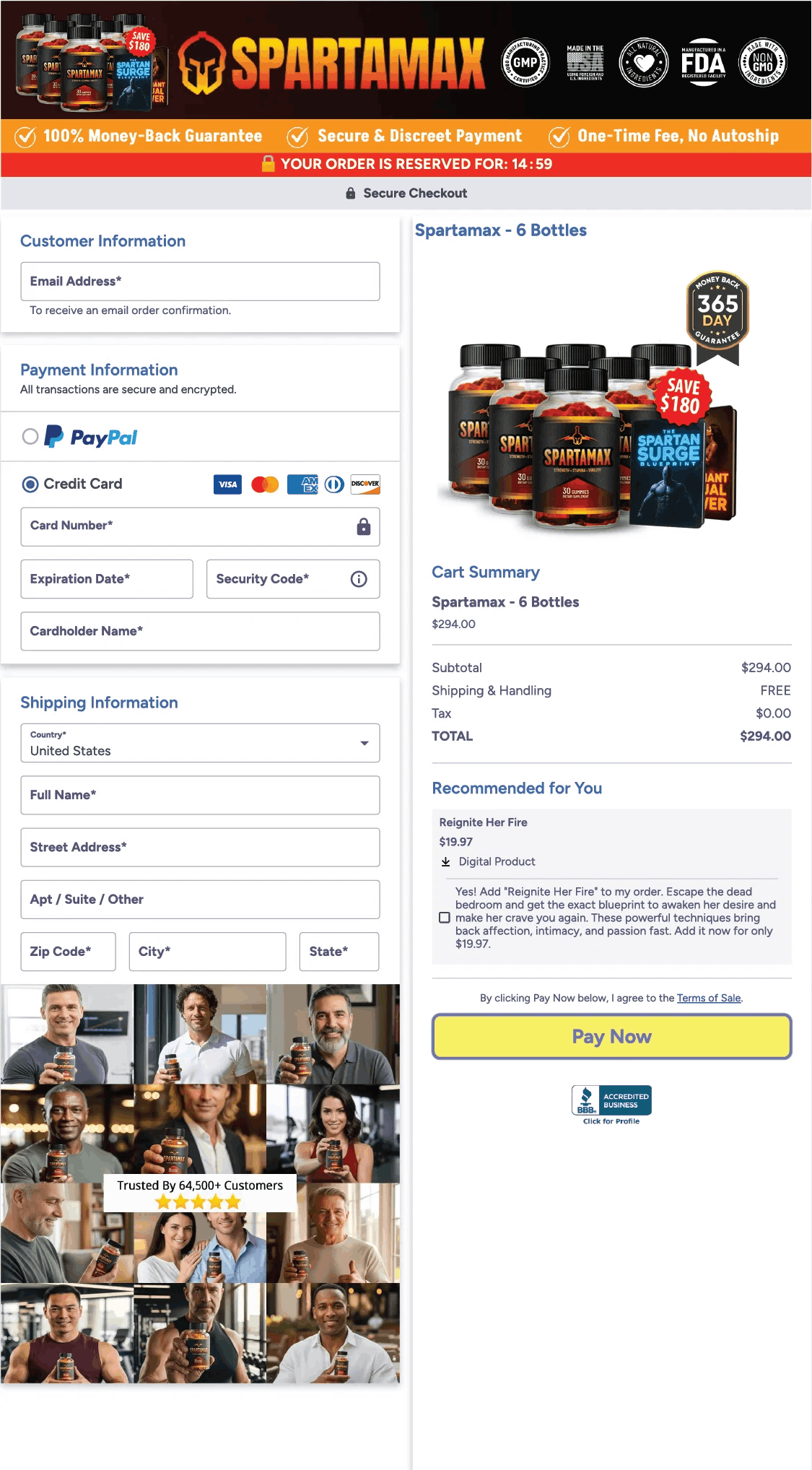 Spartamax-checkout-order-page