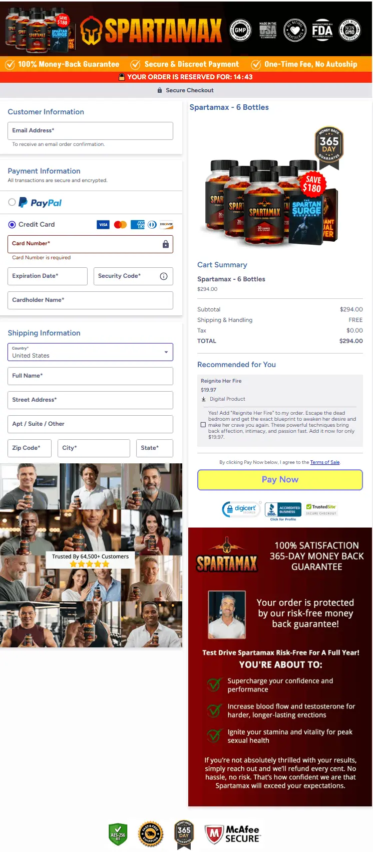 SpartaMax-checkout-page